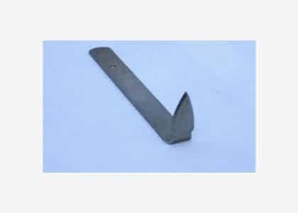 Curve Triangle: Flat steel handle with right angle end - large