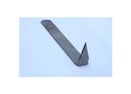 Straight Triangle: Flat steel handle with right angle end - large