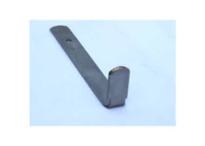 Curve Rectangle: Flat steel handle with right angle end - large