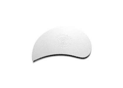 Mudtools Paisley Scraper Stainless Rib (Serrated 24 Teeth Per Inch)