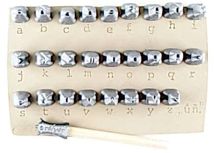 Relyef Tools: Alphabet Lowercase 6mm - Courier