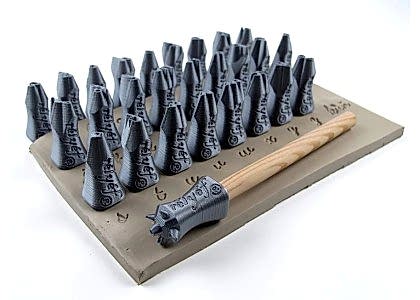 Relyef Tools: Alphabet Lowercase 10mm - Script