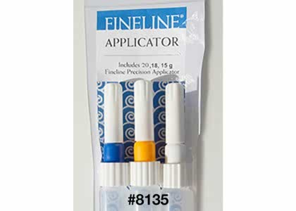Assorted 15G, 18G, 20G  - Fineline Bottle for Sliptrailing 3pc