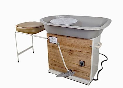 Cowley Double Drive Potter's Wheel with seat
