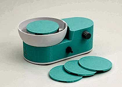 The Small Pottery Wheel - Cyan