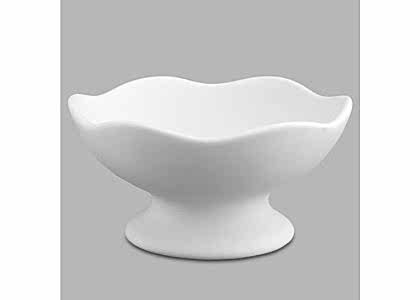 Bisque Dessert Pedastal by Mayco