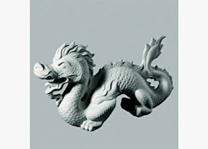 Bisque Asian Dragon by Mayco