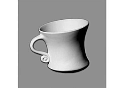 Bisque Dancing Tea Cup by Mayco