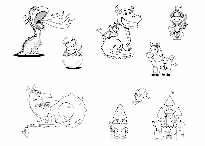 Mayco Designer Silkscreen: Cute Dragons